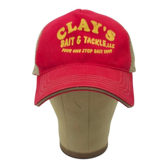 Clays Bait & Tackle Mesh Strapback Cap Trucker Baseball Outdoor Fishing Hat - Picture 13 of 14